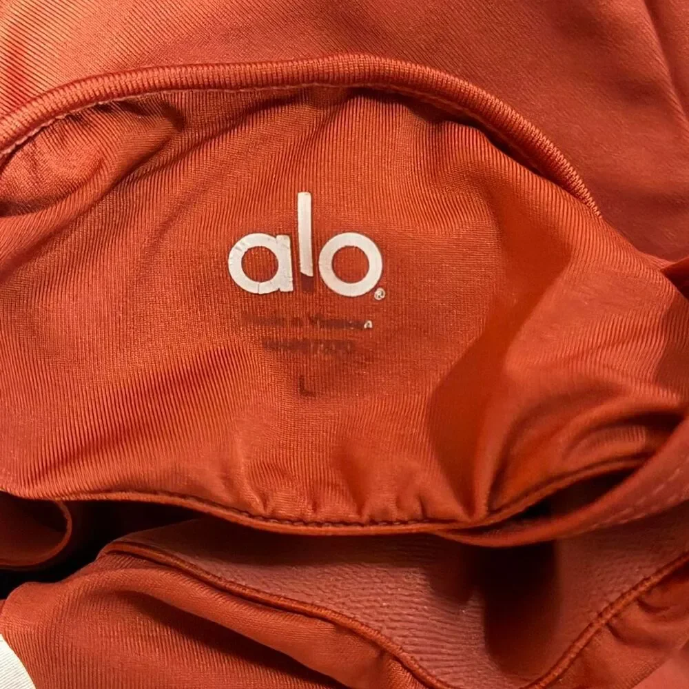 Alo Yoga orange tank top, Size Large - Picture 2 of 2